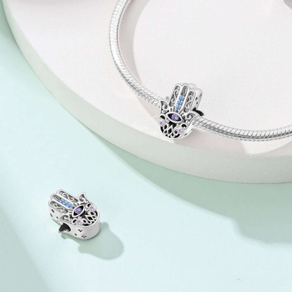 925 Sterling Silver Romantic Charms Classical Butterfly Cross Key Pendant Bead DIY Jewelry Accessories Bracelet