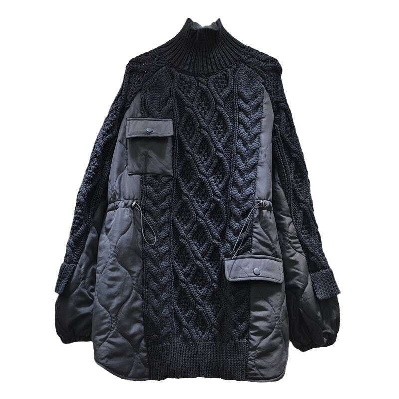 Unique Niche Design, Woven Warm Long Sleeved Sweater For Women In Autumn Winter, Casual Versatile, Slimming And Age Reducing, Instagram Trend