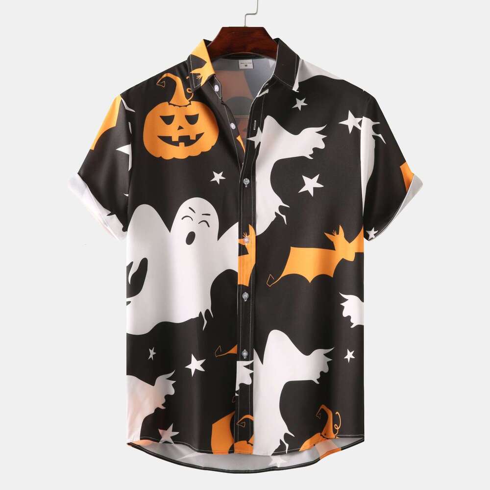 summer Hawaiian style beach ral men's short sleeved shirt 2025 new casual fashion trend clothing