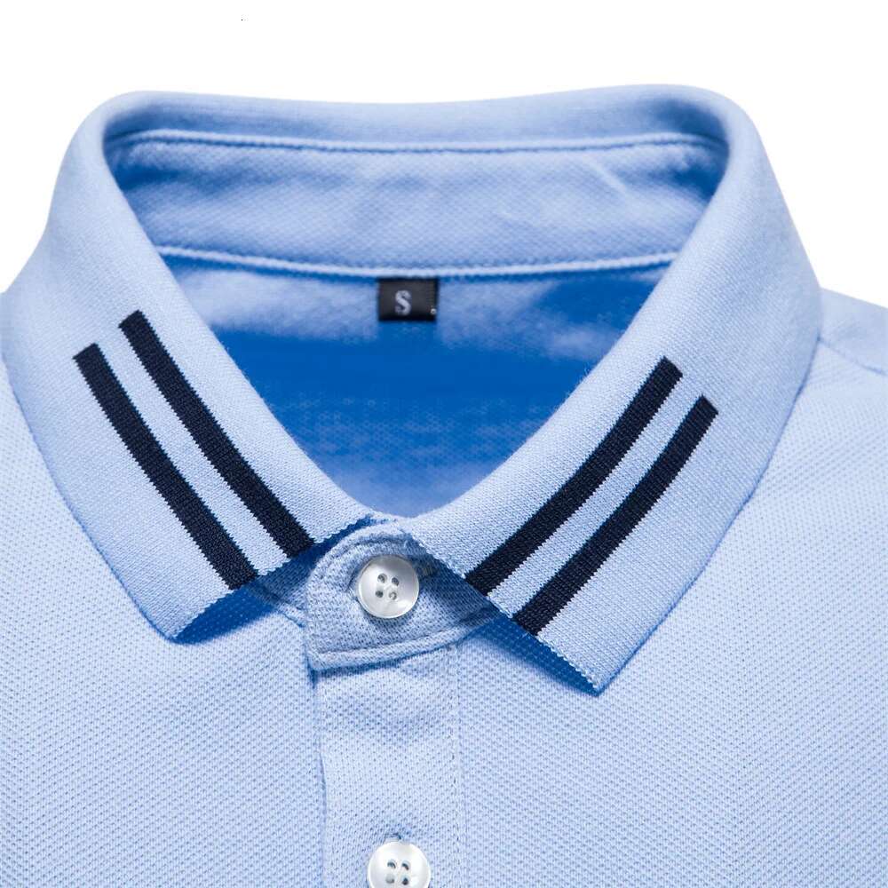Brand 100% Cotton Men's Casual Solid Color Short Sleeve Polo Shirts For New Summer Desinger Clothing Men
