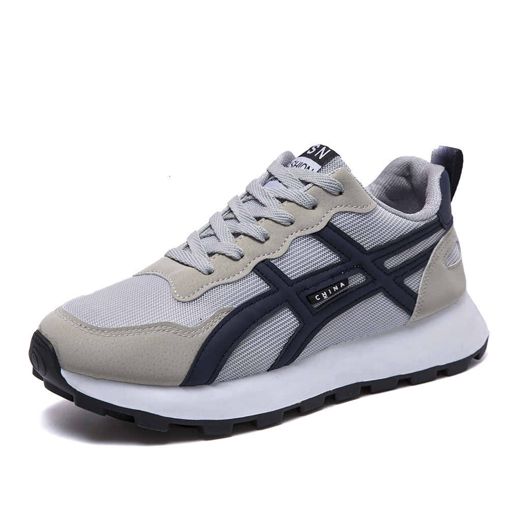 2025 New Men's Casual Trendy Fashionable Breathable Comfortable Sports Board Shoes Mesh Running Dad Shoes