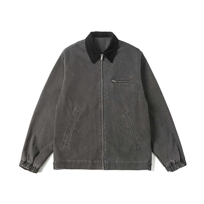 Washed Workwear For Men In Spring 2025, New Trendy Brand Loose Top, American Pilot Jacket