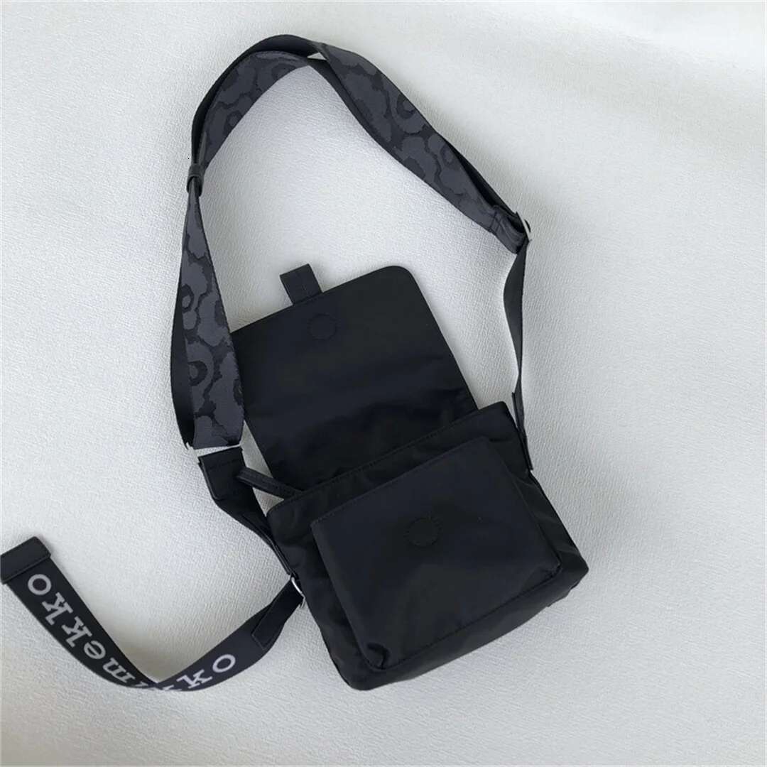 Marime1kko Unisex Black Waterproof Nylon Lightweight All-Match Shoulder Messenger Camera Bag