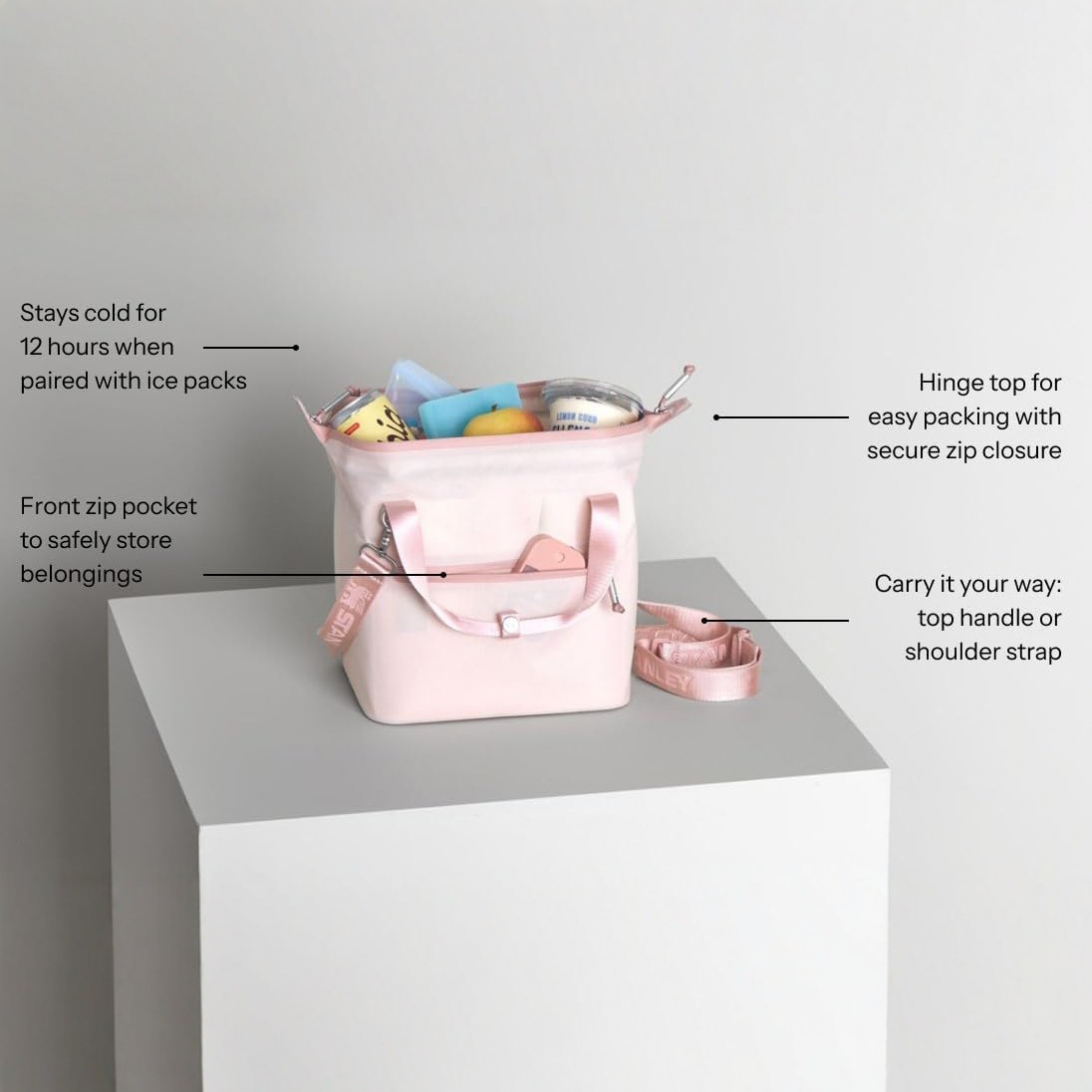 Lunch Bags All Day Julienne Mini Soft Cooler Box 10 Can Carry-All for 40oz Cup With Match Tumblers Crossbody Bag with Phone Pocket Accessories 0320
