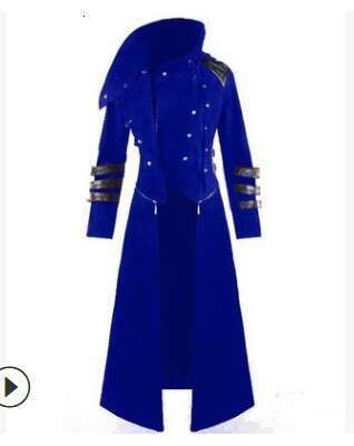 19 Winter Long New Coat Men's Trend Slim Fit Handsome Gentleman Style Stand Up Collar