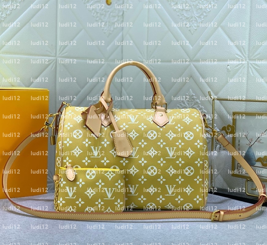 Top quality designer handbag speedys bag Womens crossbody shoulder bag mirror quality Luxury Pillow bag leather chain bag travel Classic Flower Checked tote wallet