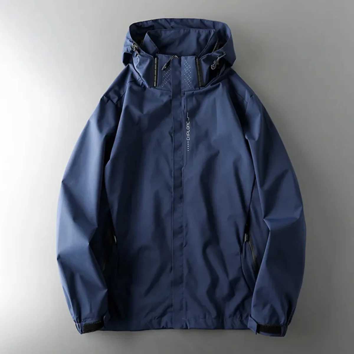 2023 New Mens Coat Spring Autumn Blue Casual Male Jacket Can Take Off The Hat Wind Proof Waterproof Outdoor Sweater Large TopT250311