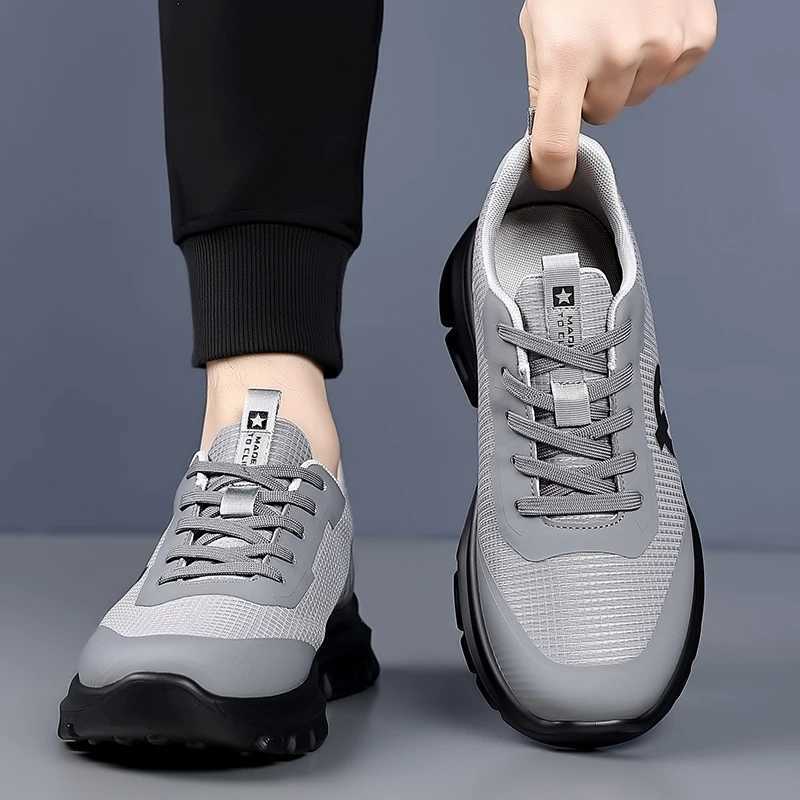 New Arrival Fashion Men Breathable Sneakers Mesh Casual Driving Shoes Lac-up Lightweight Walking Men Shoes Handmade Male Vulcanize Shoes T250311