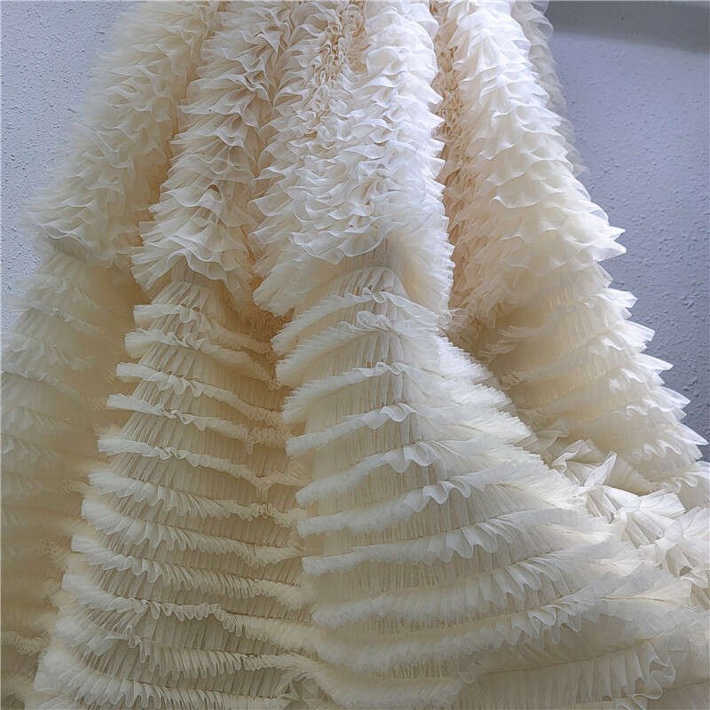 French Heavy Industry Design Loose Cake 2025 Spring/Summer New High Waist Mesh Puffy Half Skirt For Women