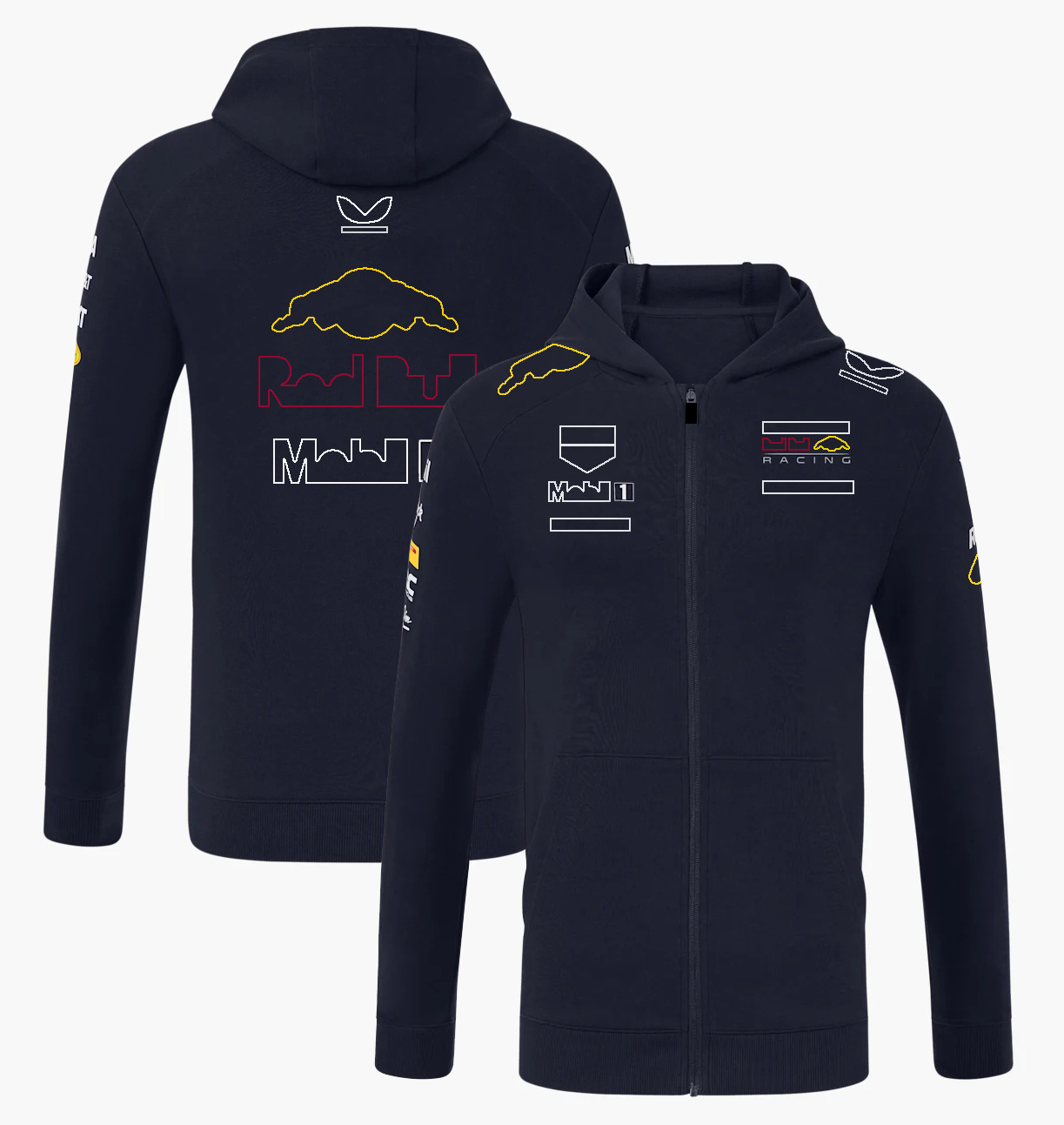 2025 F1 Team Zip Hoodie Jacket Formula 1 Racing Men Hoodie Driver Hooded Sweatshirt Soft Shell Jacket for Car Fans Plus Size Custom