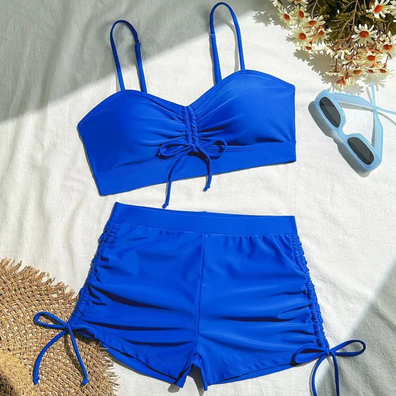 Summer Swimsuits Tankini Sets Female Swimwear Push Up For Beach Wear TwoPiece Bathing Suits Pool Womens Swimming Suit 250310