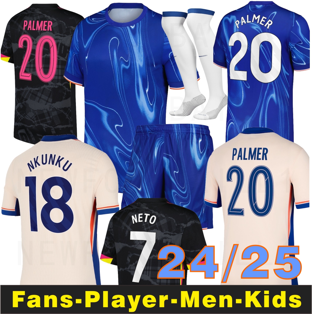 Nkunku Jackson 23 24 25 CFC soccer jerseys Disasi Ugochukwu 2023 2024 2025 Enzo Fernandez Mudryk JAMES STERLING Cucurella Chukwuemeka football shirt men fans kids