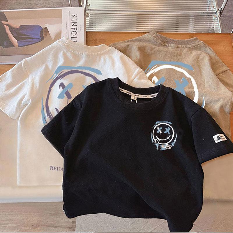 Ddmyshoesvip Boys Short Trendy Brand Top Half Sleeved Clothes T Shirt Summer Baby Boys Children S Clothing