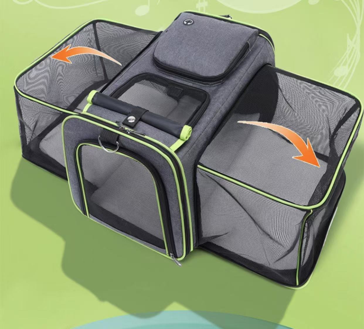 Cat carrier, Small carrier, Pet Carrier Soft side Pet travel expandable foldable dog carrier with soft large padding