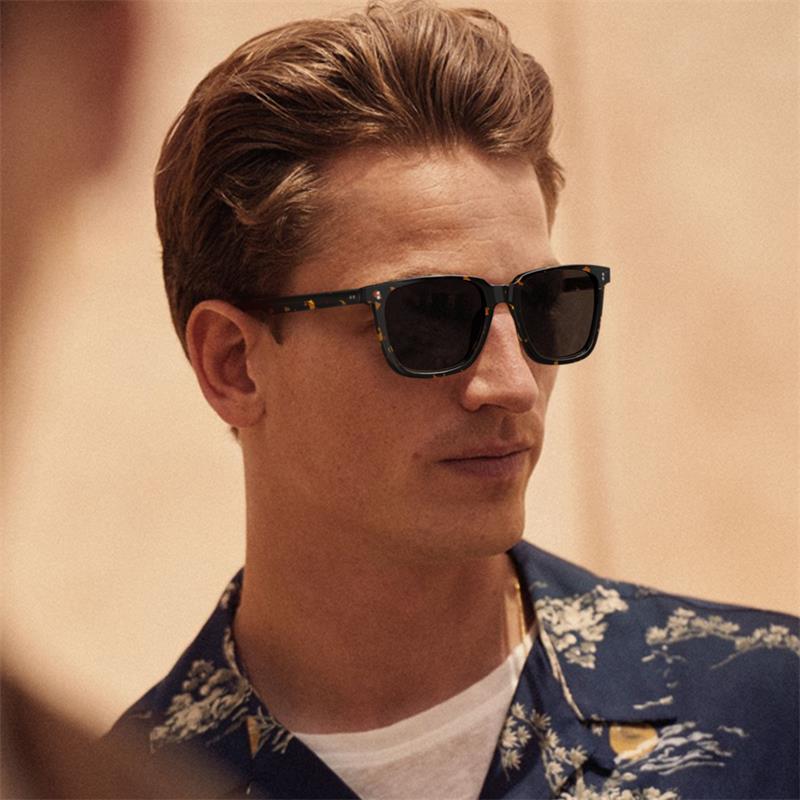 CARFIA Retro Acetate Polarized Sunglasses for Men UV400 Protection Driving Outdoor Anti-Glare Sun Glasses With Box