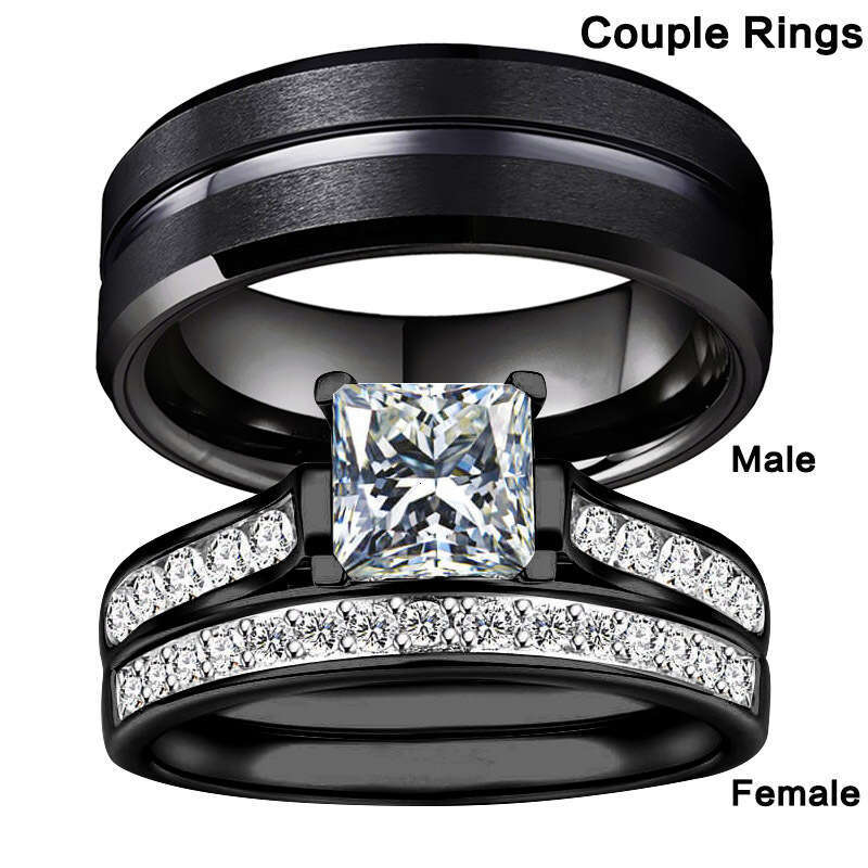 Accessories selling new crystal popular women's matching rings, couple bracelets