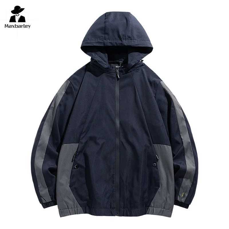 New Autumn Casual Jacket Mens Outdoor Multifunctional Waterproof Windbreaker Hiking Camping Young and Middle-aged Hooded CoatT250311