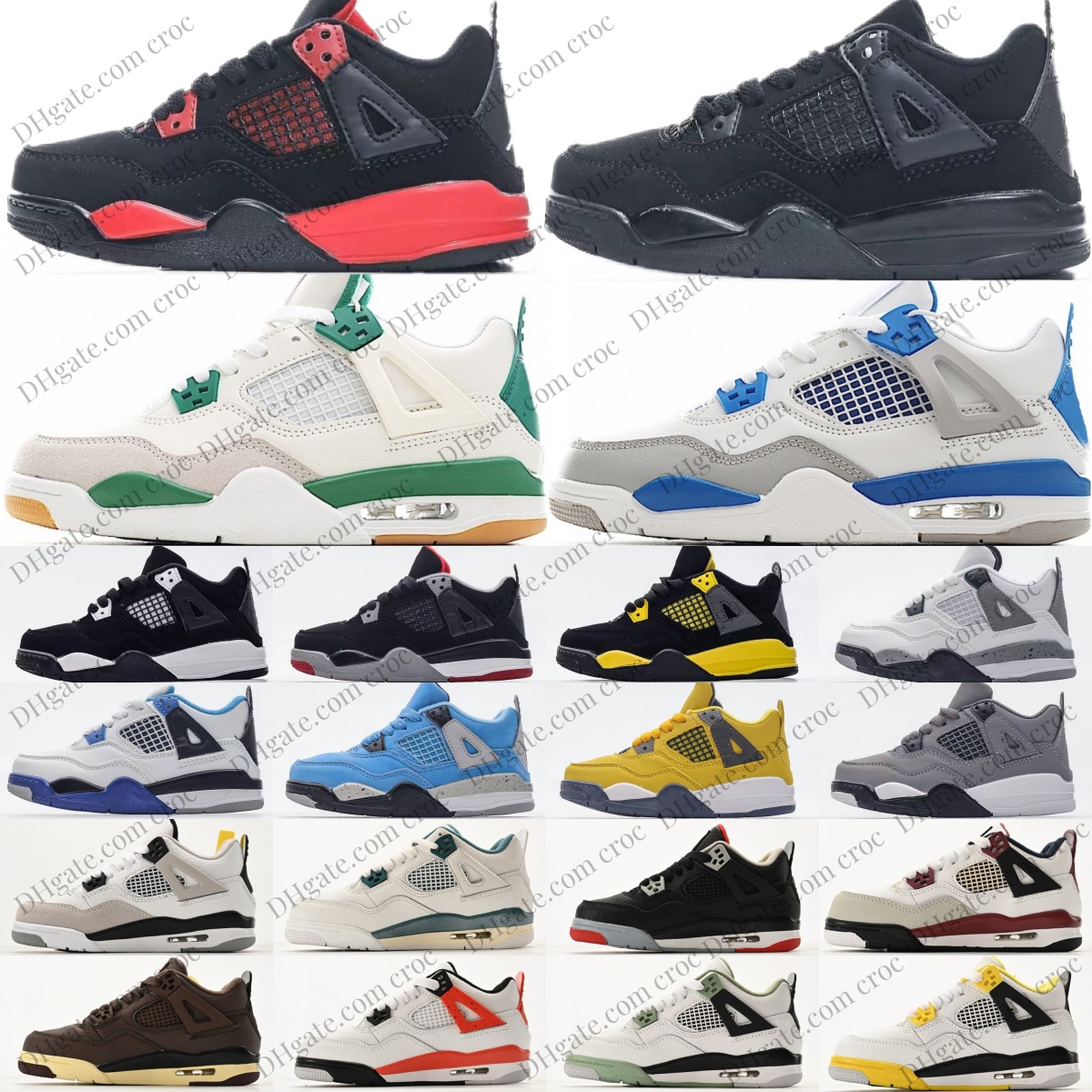 kids shoes toddler Basketball shoe Black Cat boys girls Cool Grey White Fire Red Military Motorsports lighting children Youth sneakers White Oreo Pure Money Navy