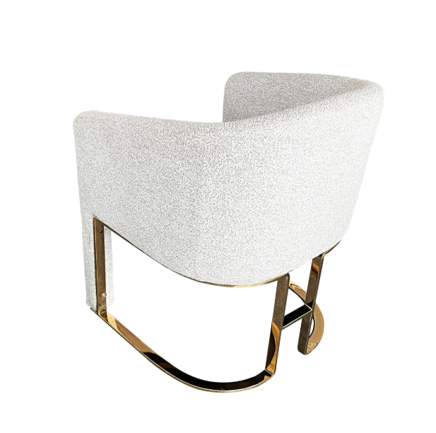 Stylish Gemini Dining Chair with Comfortable Curved Armrests for Modern Lounges