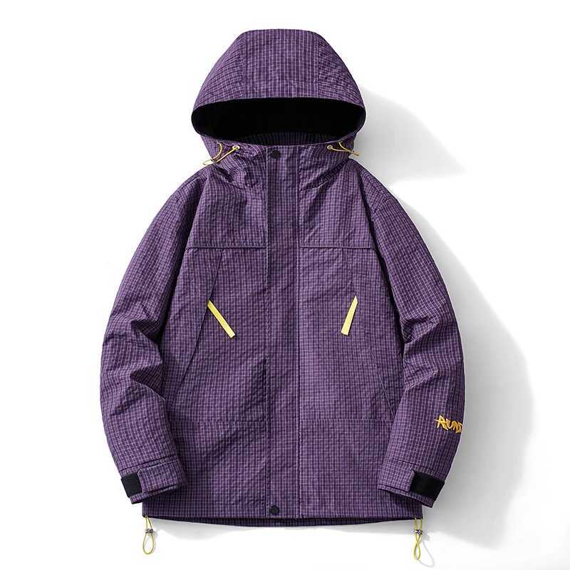 Spring and Autumn Outdoor Sports Outing Camping Storm Jacket Mens and Womens Waterproof Windproof Ski Mountaineering JacketT250311