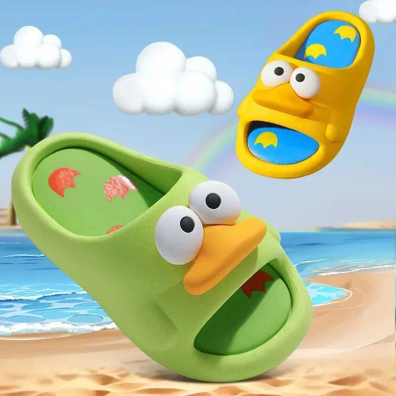 Childrens slippers summer boys shoes cartoon soft sole breathable cute comfortable baby flip-flops kids shoes for girlT250312