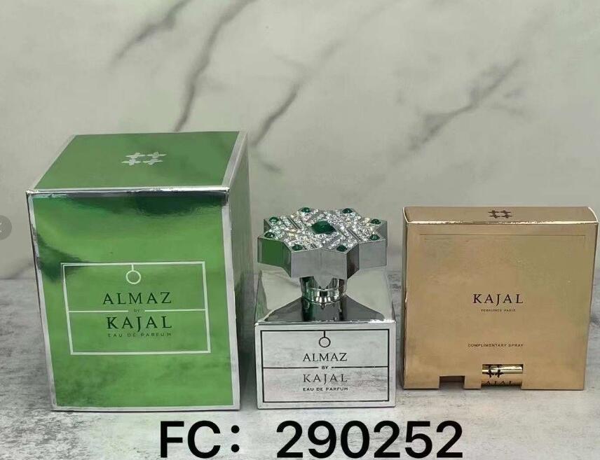 Kajal Perfume 100ml Lamar Almaz Warde Fragrance 3.4oz Eau De Parfum Long Lasting Smell EDP Men Woman Cologne Spray Fast Delivery