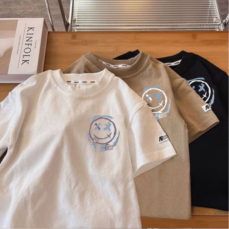 Ddmyshoesvip Boys Short Trendy Brand Top Half Sleeved Clothes T Shirt Summer Baby Boys Children S Clothing