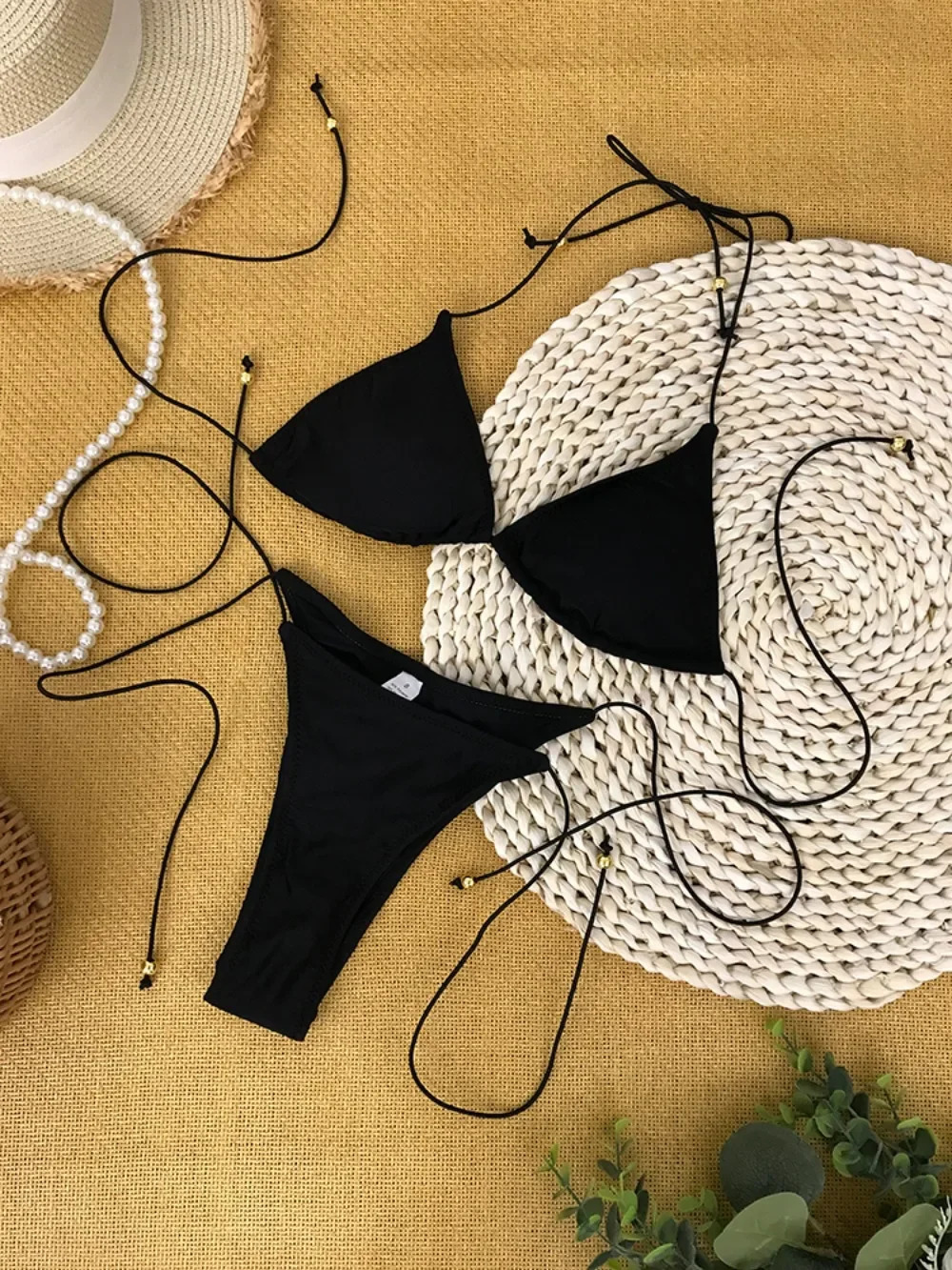 Bathing Suit Women Micro Bikini Sexy Swimsuit Female Swimwear Solid Mini Set Brazilian Biquini Swimming Suits Beachwear 250310
