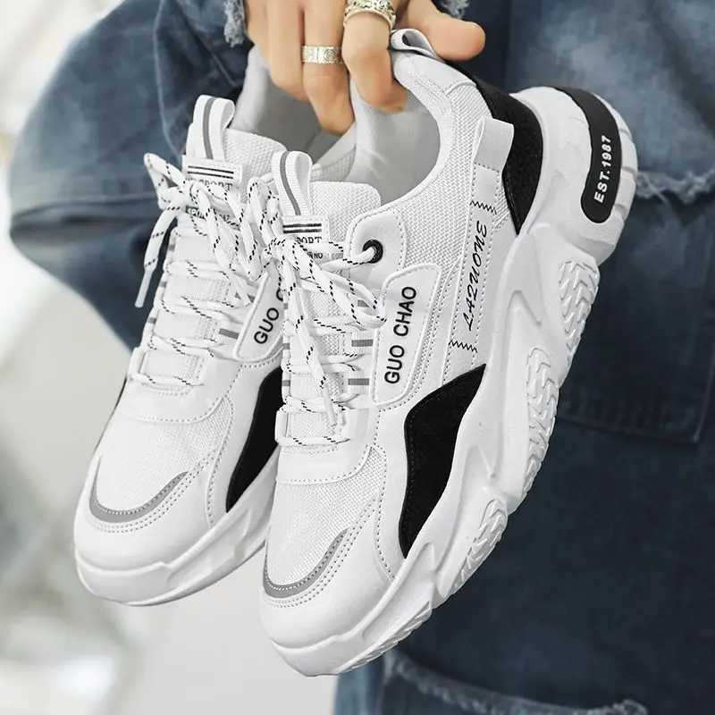 Mens shoes new hot summer mesh breathable mens sneakers casual shoes thick-solid orgasm brand W250311