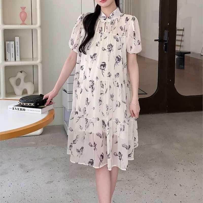 2025 Pregnant Womens Clothing Summer New maaternity Dress Summer Trendy Mid length Outward Loose Pregnant Womens Dress LH134T250311