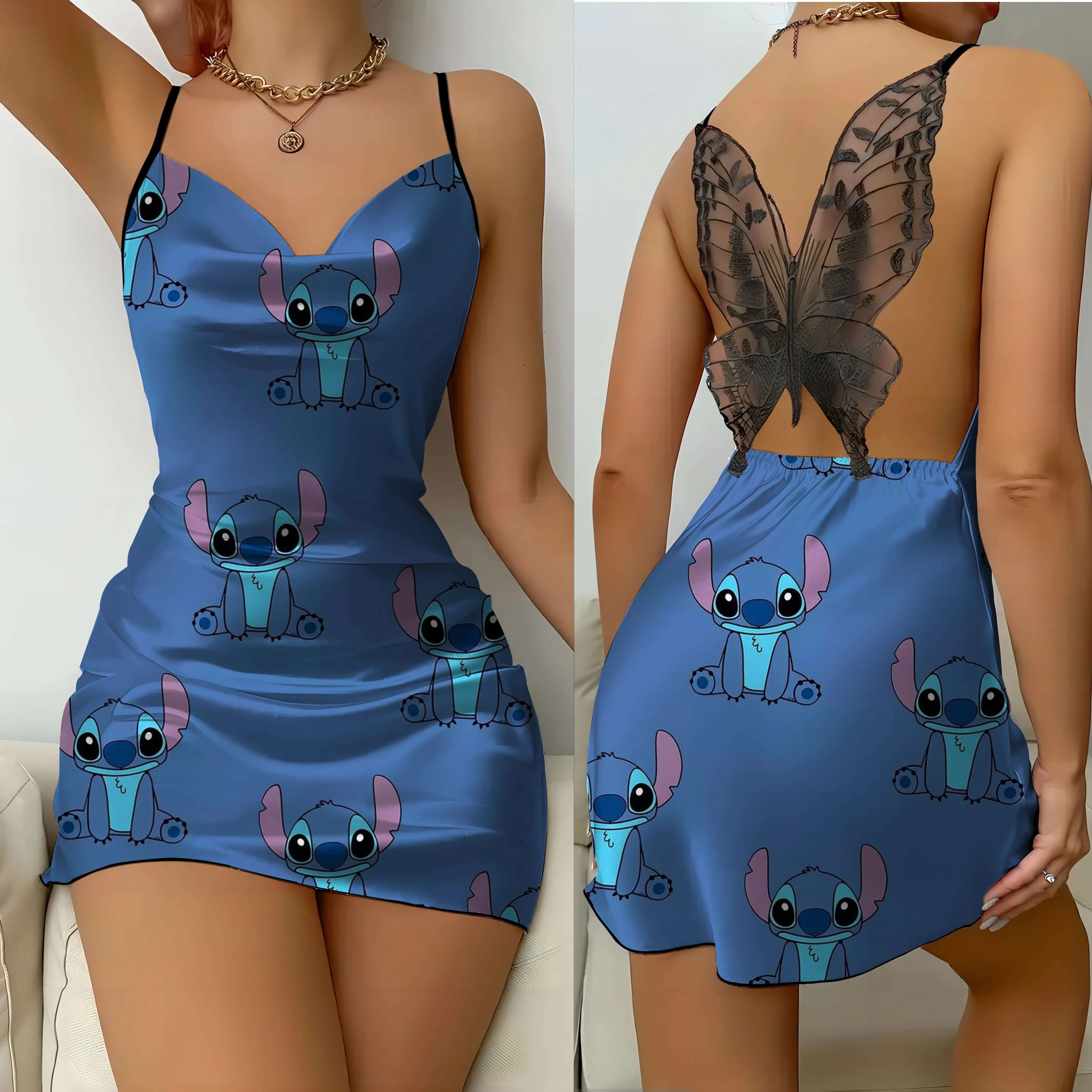 Bow Knot Womens Dresses Lace Dress Satin Surface Pama Skirt Fashion Summer 2024 Party Mini Sexy Backless