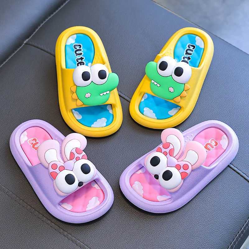 Summer childrens slippers indoor anti slip soft sole for boys and girls childrens parent-child baby beach slippersT250311