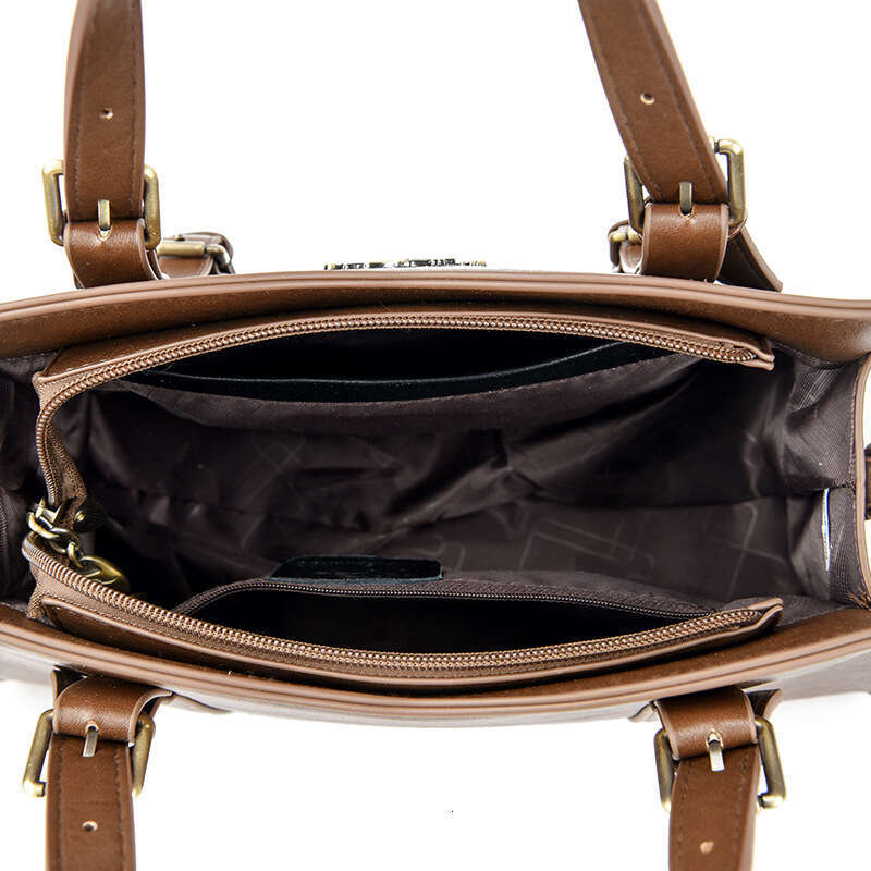 2025 New Soft Leather Handbag for Women's Simple Commuting, Large Capacity Tote Bag, Single Shoulder Crossbody Bag