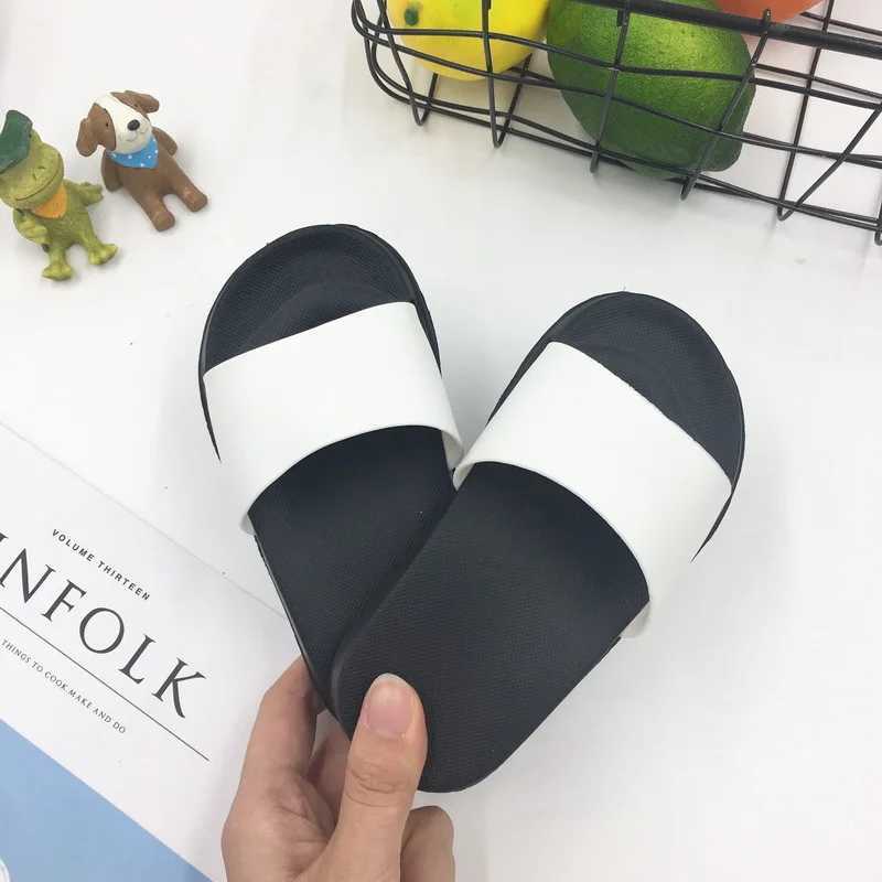 Baby Slippers Boy Girl Summer Kids Solid Shoes Non-slip Beach Sandals Toddler Indoor Bathroom Children SlippersT250311
