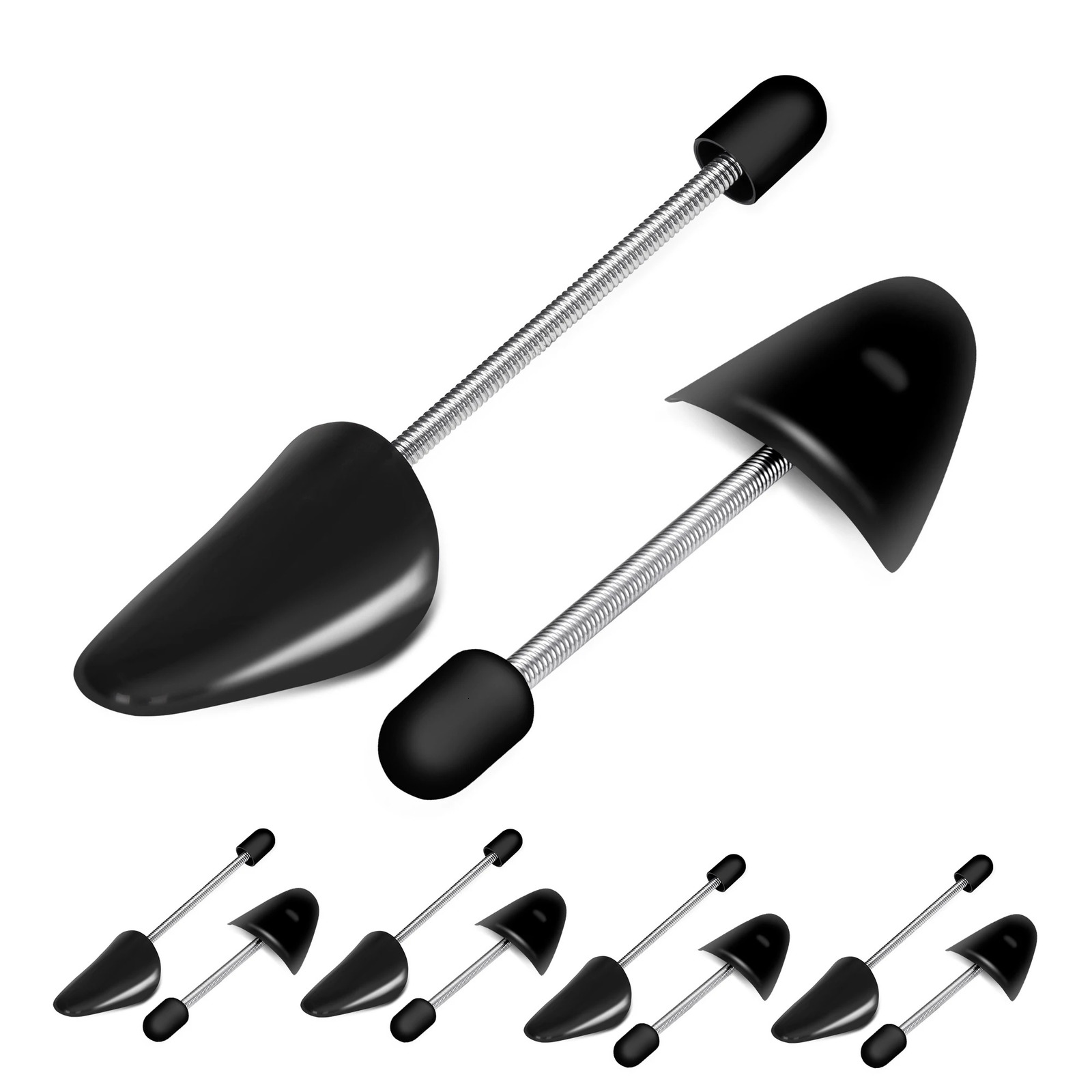 5 Pairs Shoe Stretcher Shoes Tree Shaper Rack Plastic Adjustable Length Men/Women Shoe Trees Stretcher Boot Holder Organizers 250305