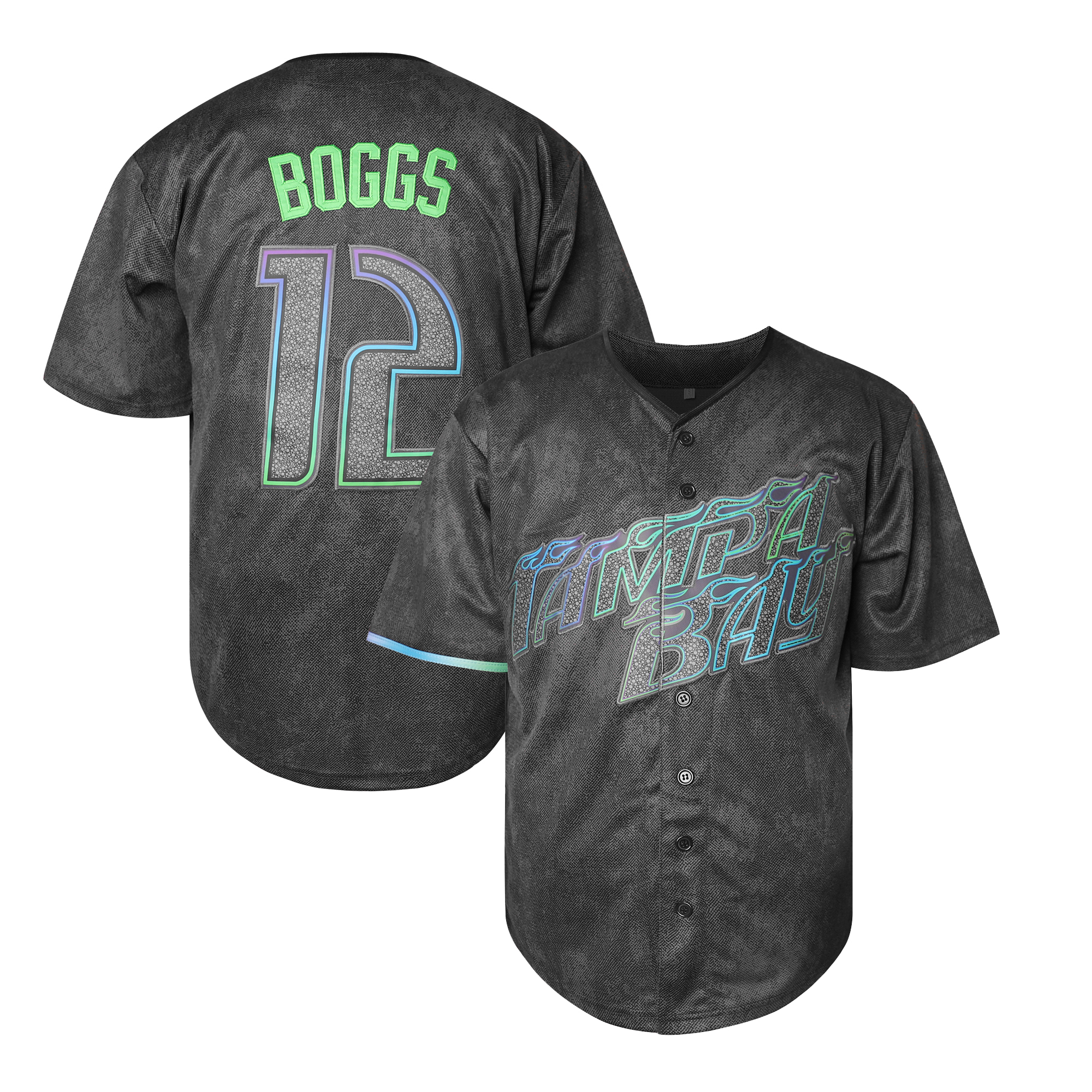 Personalized Custom Baseball Jersey Yandy Diaz Josh Lowe Josh Lowe Brandon Lowe Ben Rortvedt BOGGS Embroidered Letter Number Design Polyester