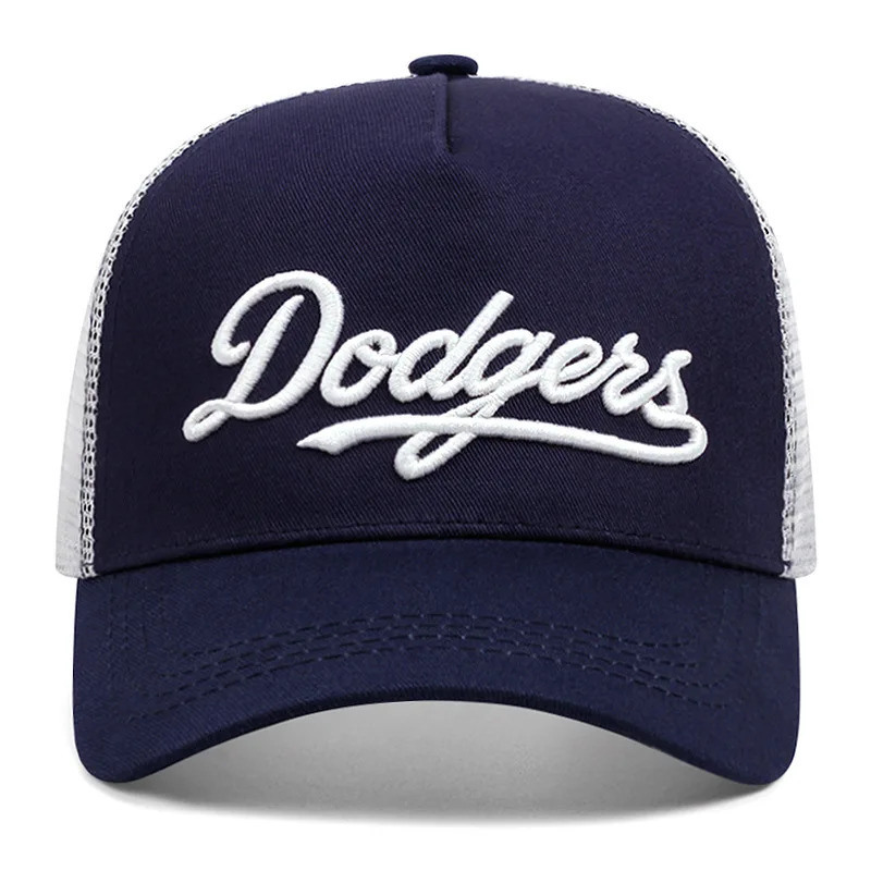 Simple letter embroidered baseball caps mens and womens outdoor sports event cap American trucker net 250311