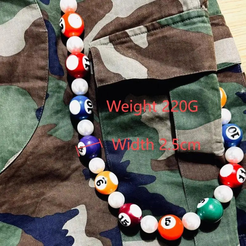 Original limited edition pants chain bag chain necklace three in one billiards themed accessory 250303