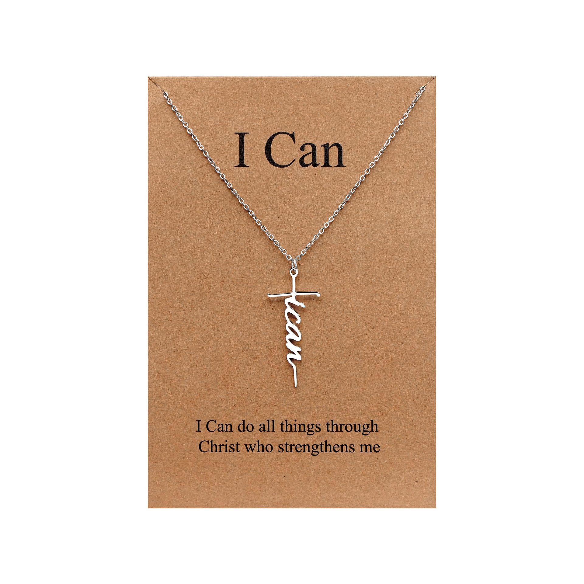 Faith Cross Necklace For Women Men Making Of Titanium Steel Plated Thick Gold Christian Designer Jewelry Woman Girls Valentines Day Religious Gift