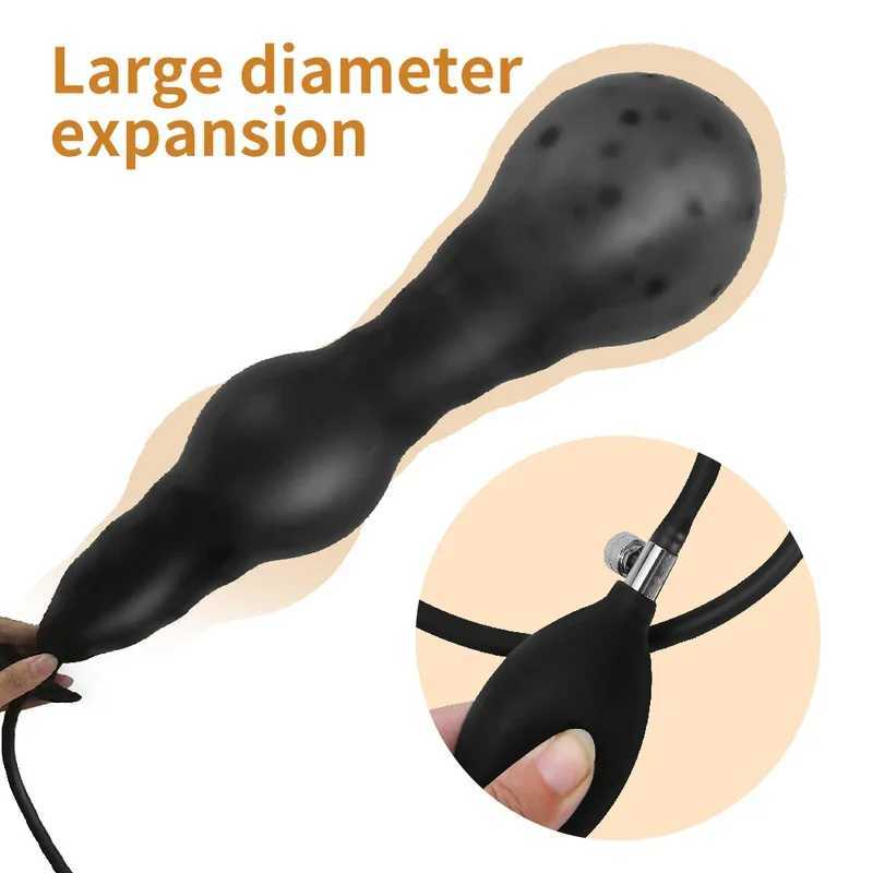 DildoSilicone Inflated Adult Sex For Women/Man Dilator Prostate Massage No Anal Toys BigXJ250311