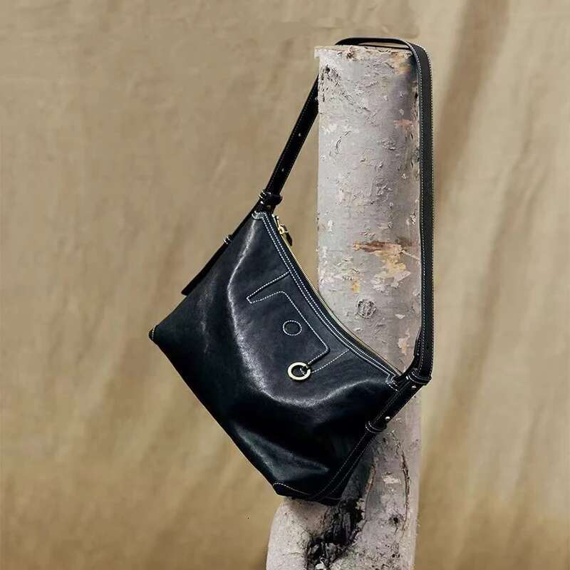 Brand Design Brown Suede Armpit For Women Retro Casual Versatile Dumpg Ladies Shoulder Commuter Tote Bag 2025 New