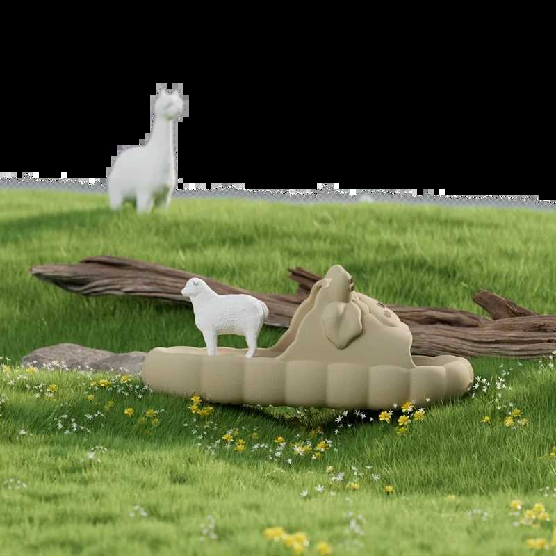 Women Cute Cartoon Sheep Summer Slippers Ladies Casual Lovely EVA Sandals Female Non-slip Home Indoor Outdoor House ShoesT250311
