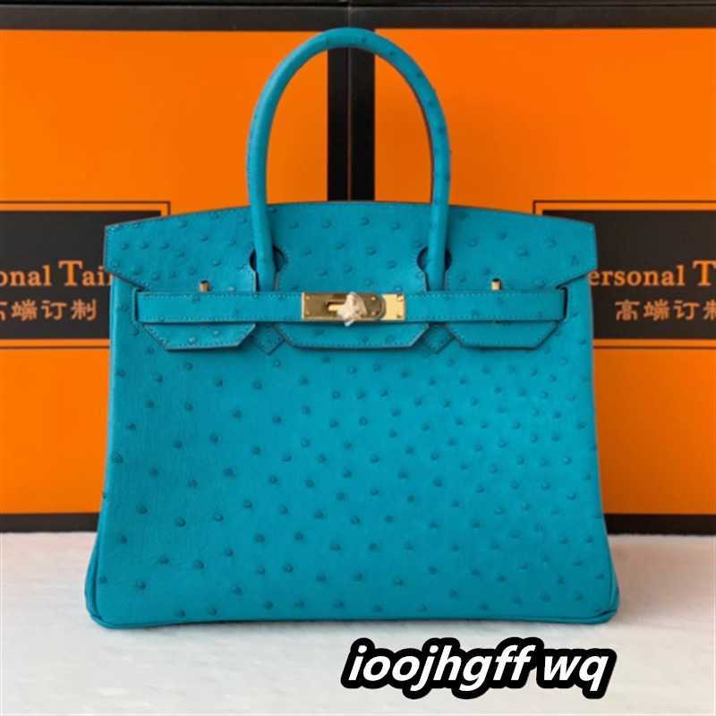 Totes Designer Bags Women Handbag Ostrich Skin handmade customization South African imports ostrich skin WoqtgoodUG4E