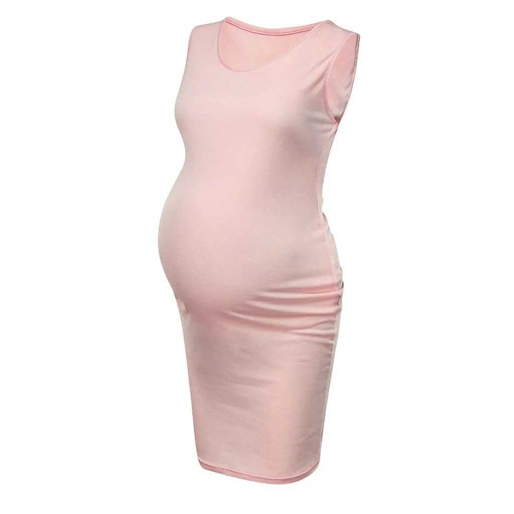 Tulle Long Dresses For Women Sleeveless Bandage Pregnancy Maternity Solid Sexy Vest Dress Ladies Summer Long Dresses T250311