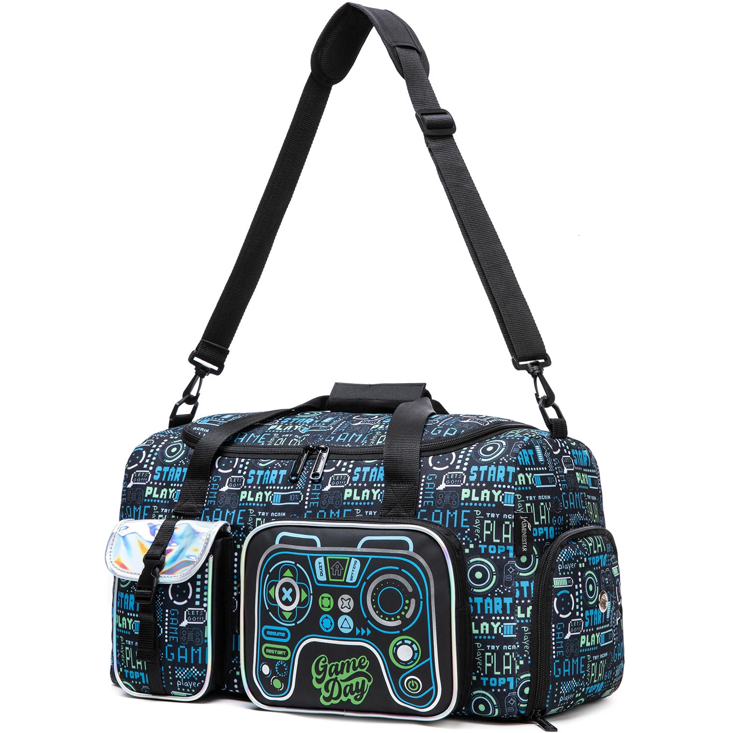 1PCS Travel Duffle Bag Weekender Overnight Gym Tote with Wet Pocket for Men Boys Workout 250311