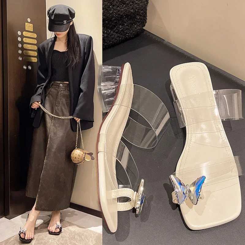 Fi Open Toe Bow Decoration Thin High Heels Womens Mule Summer New Arrival Slide Size 35-41XJ250311