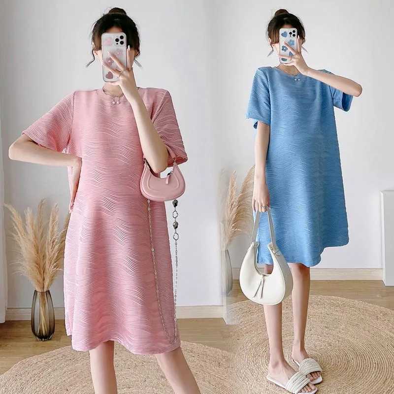 Maternity Dress Summer Fashions Version Loose Maternity Dress Summer Long Holiday Pregnant Women Skirts Vestidos De FotografaT250311