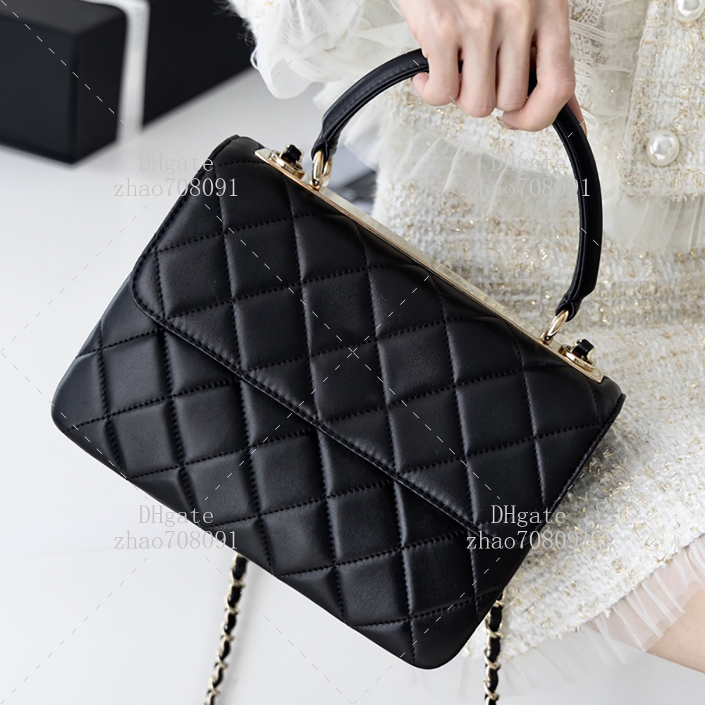 Lambskin Designer Handbag - Women's Large Size 25cm Shoulder & Crossbody Bag With Box C425