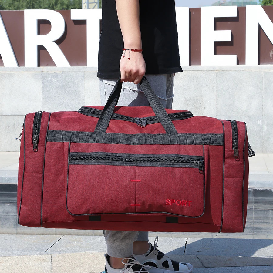 Shoulder Large Capacity Travel Bags Korean Version Waterproof Oxford Cloth Oversized Duffel Bag Men Luggage Big Handbag 250311