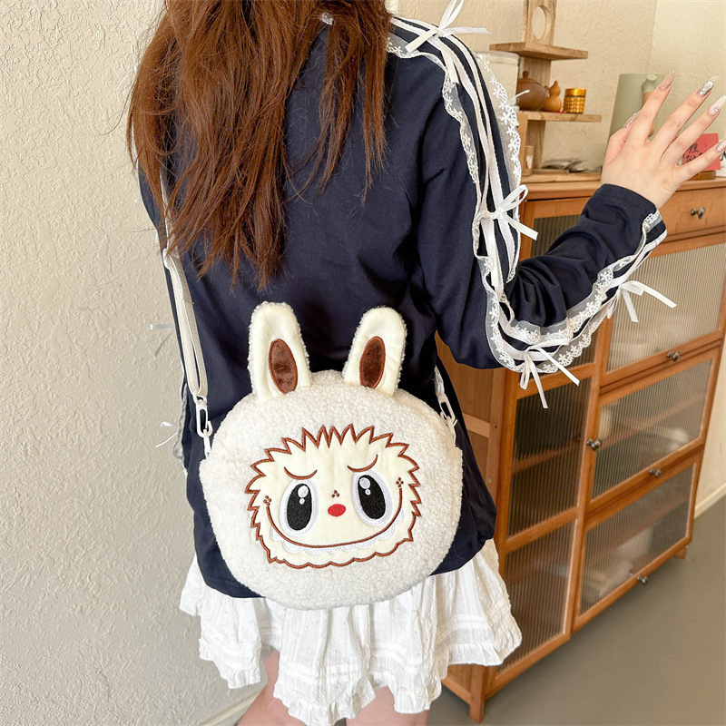 Free Shipping New Designer Bag Bubble City Amusement Park Rab Cross Furry Bag For Women Cute Bunny Bag Wallet Crossbody Bag
